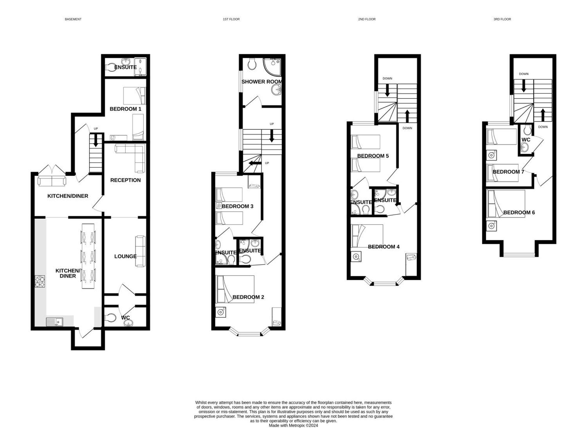Вилла 7 Bed House Брайтонн Экстерьер фото